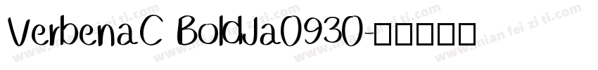 VerbenaC BoldJa0930字体转换
